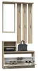 A hallway furniture set including a coat rack with a mirror and a shoe cabinet. Anteprima dell’immagine prodotto