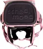 Close-up view of the top and straps of a pink backpack. Voir les images du produit