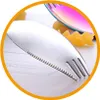 INF 4er-Set Edelstahl All-in-One Spork - Multifunktionaler Produktbild-Vorschau 4