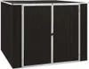 vidaXL Casetta da giardino Marrone 195x198x159 cm Acciaio Anteprima dell’immagine prodotto 13