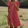 ASKSA Robe d'été Femme Laessig Boho Robe élégante Imprimé Voir les images du produit 2