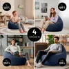 Lumaland Sitzsack 185l dunkelblau Comfort Feincord Produktbild-Vorschau 6