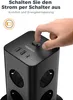Mehrfachsteckdose 8 Fach Steckdosenleiste mit 1 USB C und 2 Produktbild-Vorschau 9