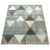 Designer Teppich Modern Konturenschnitt Pastellfarben Produktbild-Vorschau 3