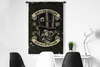 MuchoWow® Wandteppich Wandbehang Totenkopf - Hut - Retro - Produktbild-Vorschau 4