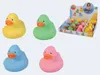 A display of colorful rubber ducks in a box and individually. Anteprima dell’immagine prodotto