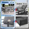 MEXO Loungesofa Gartenmöbel Set 2-Sitzer Gartensofa aus Produktbild-Vorschau 5