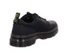 A black Dr. Martens shoe is shown from a side-rear angle against a white background. Produktbild-Vorschau