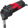 A black and red electric sheet metal shear is shown against a white background. Podgląd zdjęcia produktu