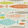 MuchoWow® Mauspad Mousepad Fisch - 50er Jahre - Muster Produktbild-Vorschau 1