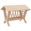 vidaXL Heuraufe für Kaninchen 44x33x33 cm Massivholz Tanne Produktbild-Vorschau 1