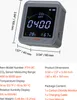 VEVOR CO2-Detektor, CO2-Monitor mit Temperatur- & Produktbild-Vorschau 7