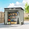 Outsunny Abri de jardin en métal 2,5 m² facile à monter, Voir les images du produit 8
