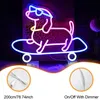 Značka Neon Skateboard Dog Sign Led Neon Sign Neon Sign Náhled obrázku produktu 5