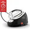 A steam generator iron is shown on a white background. A red badge with text and a checkmark is in the upper left corner. Náhľad obrázku produktu