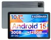 Tablette 10 pouces avec Android 15, 30 Go de RAM, 128 Go de Voir les images du produit 1