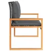Side view of an outdoor bench with cushions. Anteprima dell’immagine prodotto