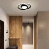 A modern hallway with a stylish ceiling light. Produktbild-Vorschau