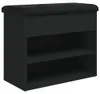 vidaXL Schuhbank Schwarz 62x32x50 cm Holzwerkstoff Produktbild-Vorschau 1