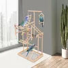 4-poziomowy stojak dla papug drewniany domek dla ptaków Podgląd zdjęcia produktu 3