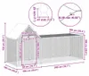 vidaXL Kurník 3x1x1,5 m Pozinkovaná ocel Náhled obrázku produktu 7