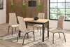 Stół do jadalni 68 x 120 cm kolor czarny i dąb złoty craft Podgląd zdjęcia produktu 2