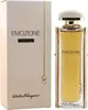 Emozione Parfumflakon von Salvatore Ferragamo neben eleganter Box mit goldener Kette als Designelement. Náhľad obrázku produktu