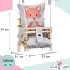 Love Gifts® Babyschaukel aus Holz hochwertig und geeignet Produktbild-Vorschau 3