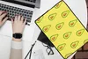 MuchoWow® Laptop Hülle 13 Zoll Avocado - Muster - Gelb Produktbild-Vorschau 2