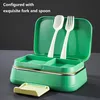 Brotdose Kinder mit 3 Fächern Edelstahl, Bento Lunch Box Produktbild-Vorschau 4