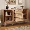 Mueble aparador STILVORA, estilo ratán, con puertas Vista previa de la imagen del producto 1