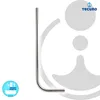 tecuro Spülrohr Ø 28 mm für WC-Druckspüler - Messing Produktbild-Vorschau 2