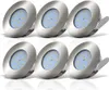 3x LED zapustené bodové ultraploché kúpeľňové stropné Náhľad obrázku produktu 1