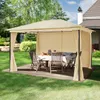 TOOLPORT Gazebo da Giardino 3x4 m - con 4 teli laterali - Anteprima dell’immagine prodotto 4