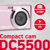 Růžový kompaktní fotoaparát DC5500 Náhled obrázku produktu 4