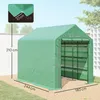 Serra in plastica Outsunny con ripiano per fiori e pomodori Anteprima dell’immagine prodotto 3