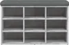 vidaXL Ławka pod buty beton szara 82x32x50 cm materiał Podgląd zdjęcia produktu 4
