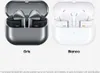 Two pairs of wireless earbuds in their charging cases, one gray and one white, displayed side-by-side. Produktbild-Vorschau