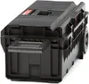 A black tool box on wheels. Náhled obrázku produktu