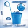 8 Hängetöpfe Blau Kräuter Blumentopf Hängetopf Pflanztopf Produktbild-Vorschau 4