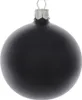 Weihnachtskugeln Glas 10cm mundgeblasen 4er Box - Schwarz Produktbild-Vorschau 1