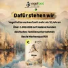A bag of birdseed is shown in front of a scenic landscape with trees and water. Produktbild-Vorschau