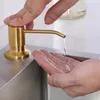 Flüssigseifenspender für die Arbeitsplatte, goldfarben, für Produktbild-Vorschau 6
