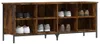 vidaXL Stojan na topánky smoke oak 131x35x50 cm odvodený Náhľad obrázku produktu 6