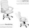 Fauteuil de direction rembourrage ondulé - blanc Voir les images du produit 3