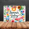 Sonne und Sommer Metallschild in 15x20 cm mit Spruch Summer Produktbild-Vorschau 4