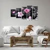 Bild auf Leinwand - Leinwandbild - Blumen Steine Tropfen Produktbild-Vorschau 6