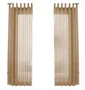 2er-Pack Gardinen Transparent Vorhang Set Wohnzimmer Voile Produktbild-Vorschau 2