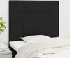 The Living Store Kopfteile 2 Stk. Schwarz 100x5x78/88 cm Produktbild-Vorschau 1