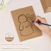 Notizbuch A5 kariert, 12 Stück Kraft Cover Notizheft mit 36 Produktbild-Vorschau 3